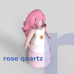 Rose Quartz - DIY Cosplay Pepakura Foam Template