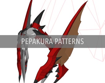 Diablos Beta Female Armor DIY Cosplay Pepakura Template 