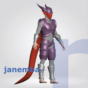 Dämon Krieger Zweite Form - DIY Cosplay Pepakura Foam Template