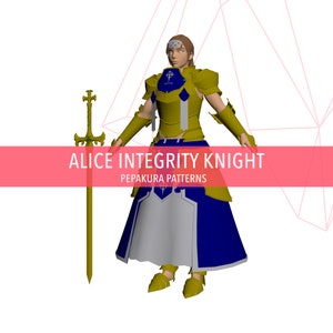 Alice Integrity Knight - DIY Cosplay Pepakura Foam Template