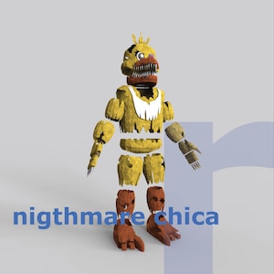 Nightmare Chica - DIY Cosplay Pepakura Foam Template