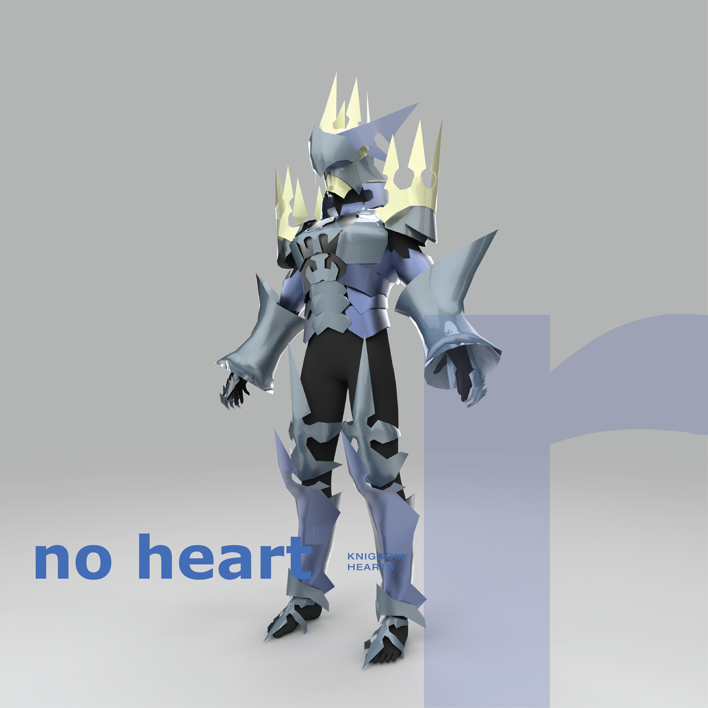 Kingdom Hearts Aqua Armor - Etsy, image size:3000x2999