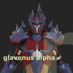 Glavenus Male - DIY Cosplay Pepakura Foam Template
