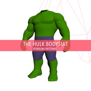 The Hulk Muscle Body Suit - Cosplay Pepakura Foam Template