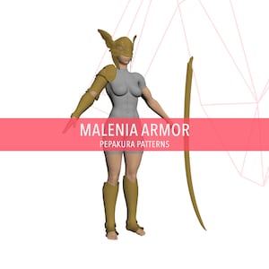 Malenia Klinge von Miquella - Rüstung Cosplay Pepakura Foam Template