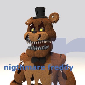 Nightmare Freddy - DIY Cosplay Pepakura Foam Template