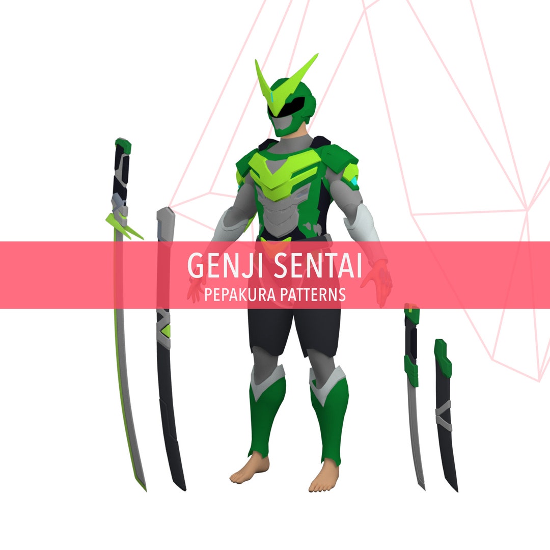 Genji Sentai - Cosplay Pepakura Foam Template - Etsy