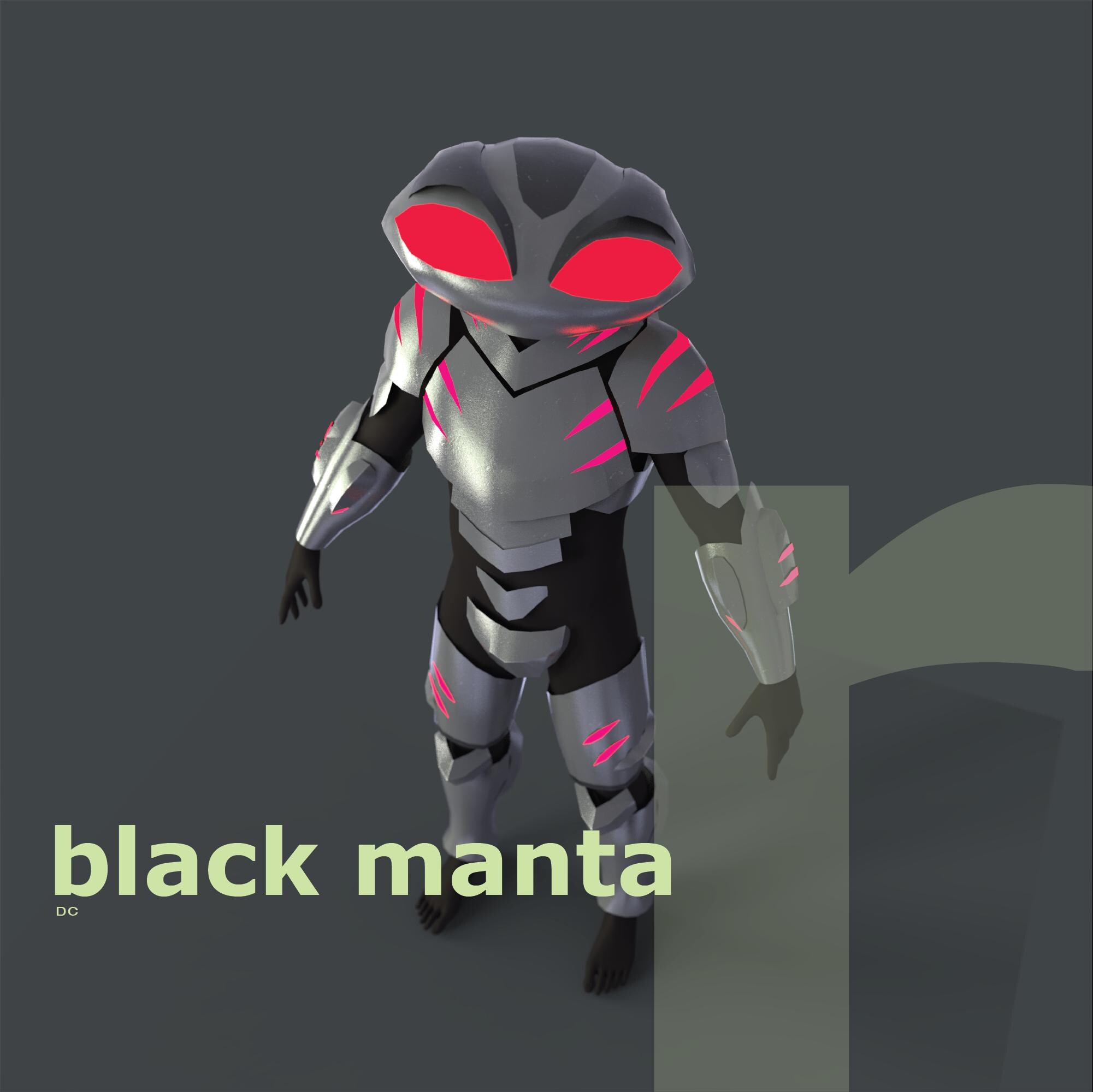 Dc Black Manta - Etsy, image size:2001x2000