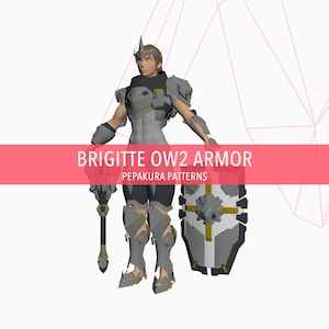 Brigitte OW2 - DIY Cosplay Pepakura Foam Template