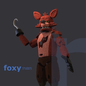 Foxy Animatronic - DIY Cosplay Pepakura Foam Template