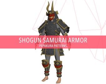 Shogun Samurai Armor - Cosplay Pepakura Foam Template
