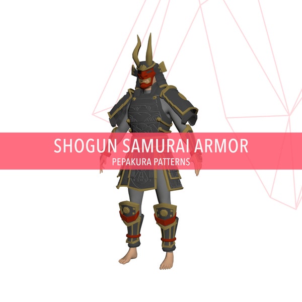 Shogun Samurai Armor - Cosplay Pepakura Foam Template