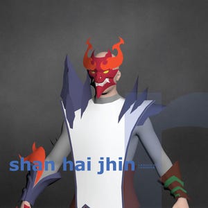 Jhin Shan Hai-rollen - DIY-cosplay Pepakura-sjablonen