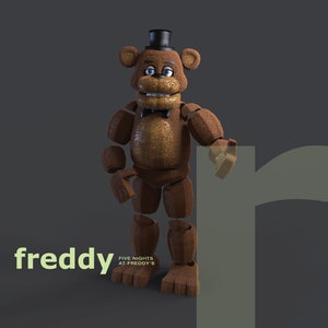 Freddy Fazbear Inspired - DIY Cosplay Pepakura Foam Template