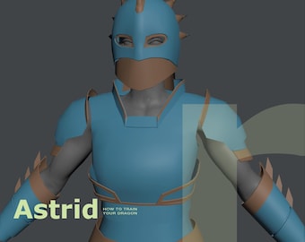 Astrid Dragon Armor - DIY Cosplay Pepakura Foam Templates