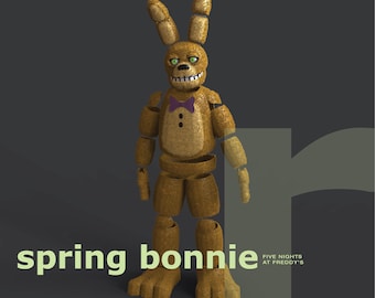 Spring Bonnie Inspired - DIY Cosplay Pepakura Foam Template