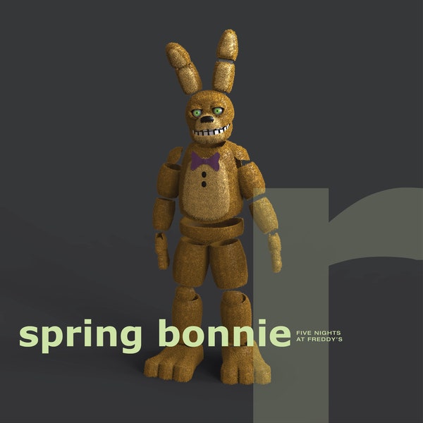 Spring Bonnie Inspired - DIY Cosplay Pepakura Foam Template