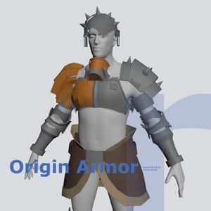 Origin Male Armor - DIY Cosplay Pepakura Foam Template