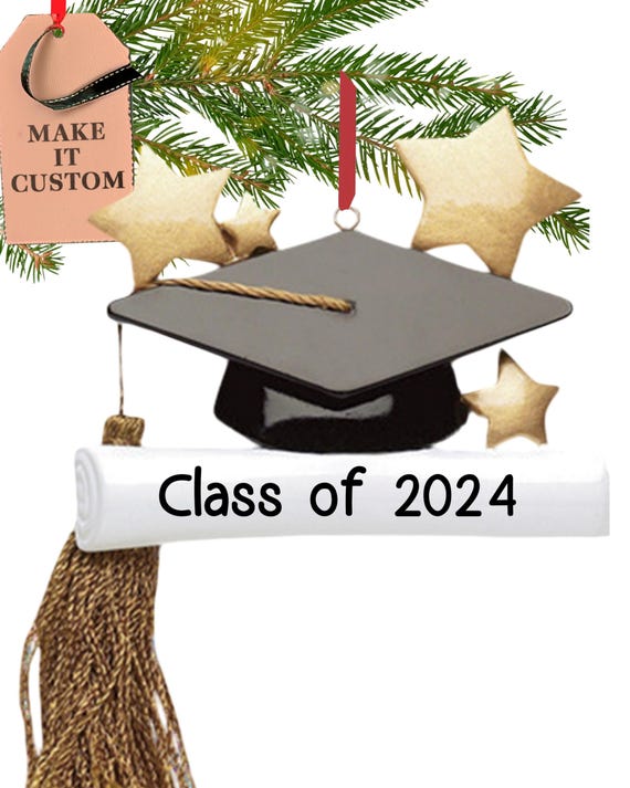 Personalised Graduation Ornament, Custom Graduation Cap Keepsake, Grad Party Decorations, High School, College, Masters Graduate Gift