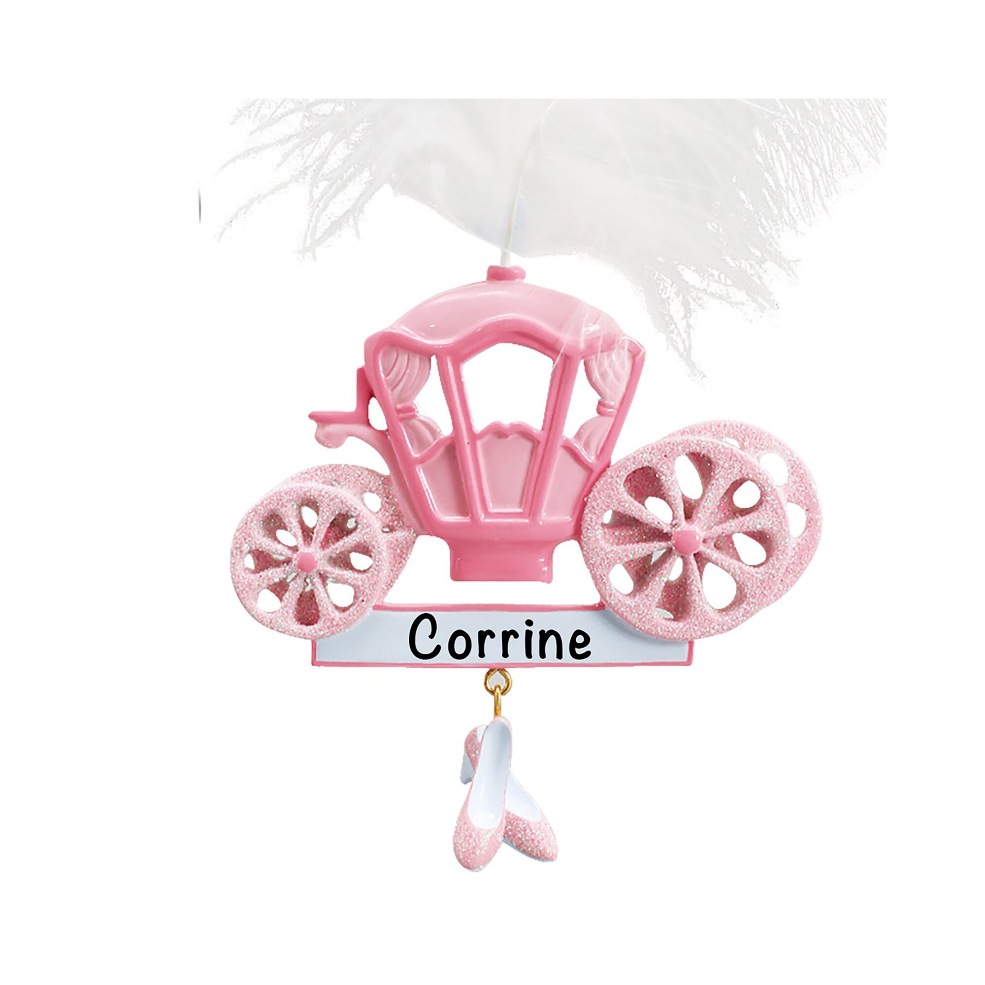Princess Cinderella Carriage Christmas Ornament Personalized Etsy UK
