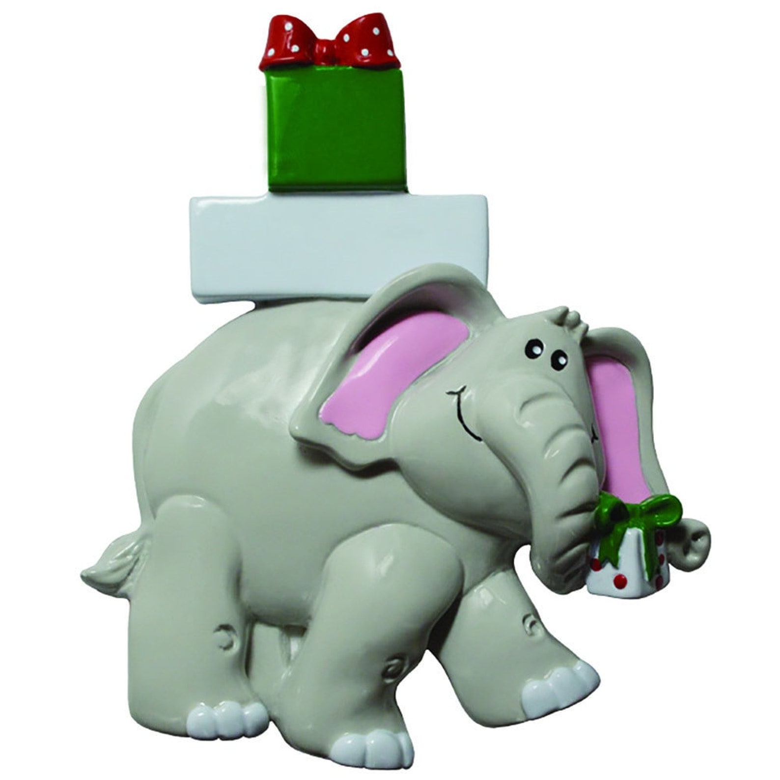 Personalized Elephant Christmas Ornament Zoo Animal Ornament Etsy