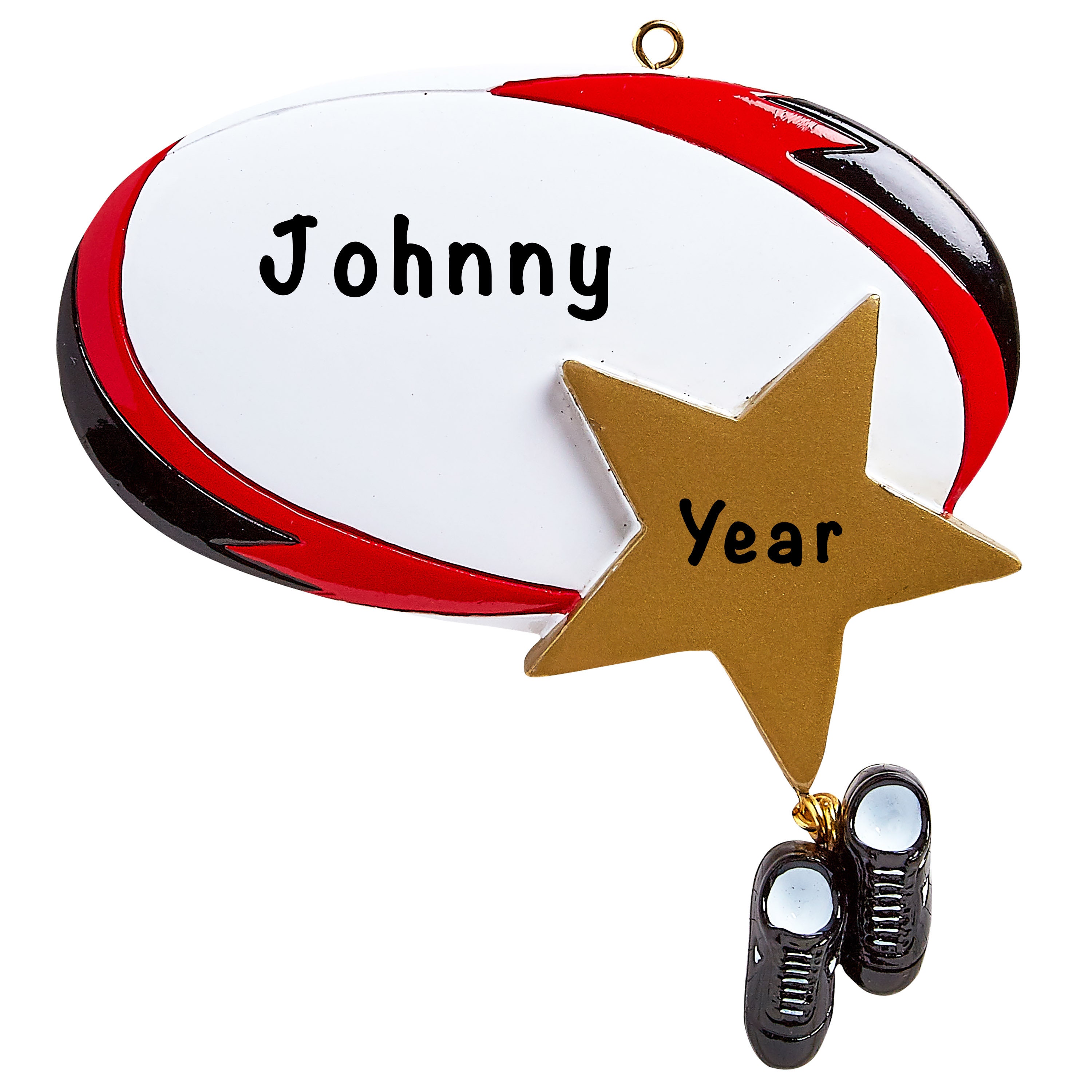 Rugby Ball Ornament Personalized Rugby Star Ornament Etsy
