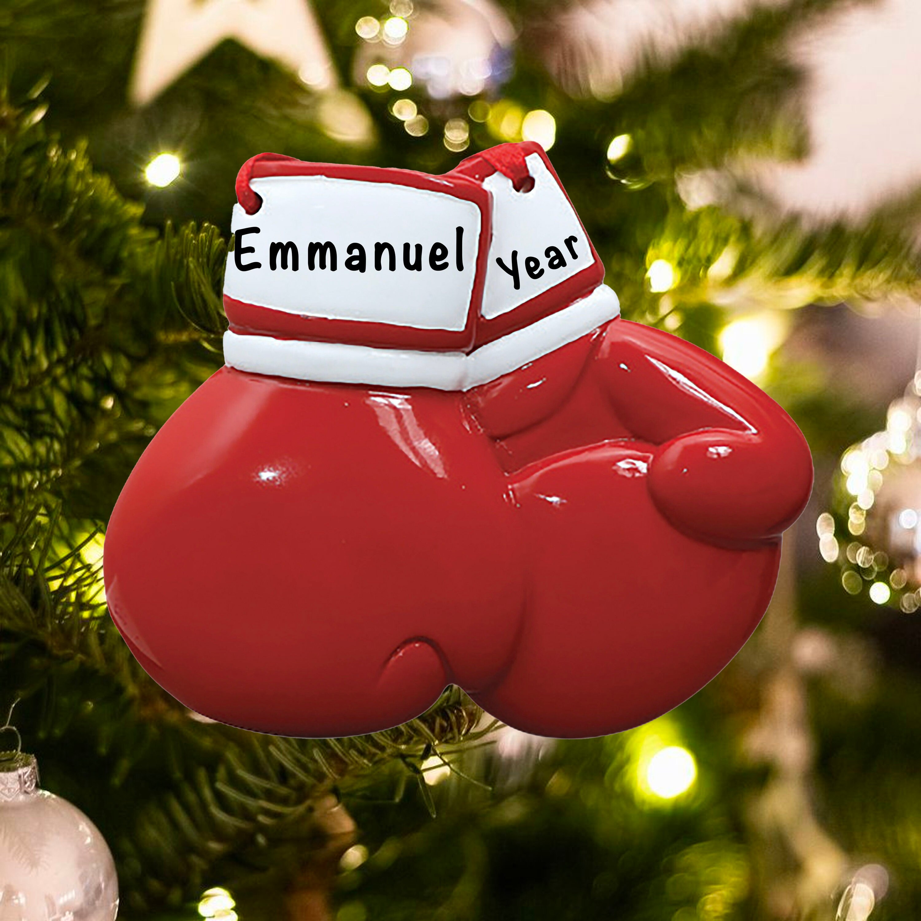 BOXING CHRISTMAS ORNAMENT Boxing Gloves Ornament Gift For Etsy