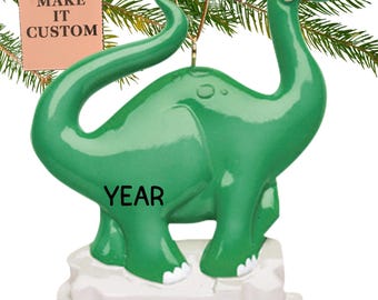 Dinosaur Christmas Ornament, Custom Kids / Boys Ornament, Dinosaur Party Decorations, Baby Shower Decor, Jurassic World, Disney Dino Gifts