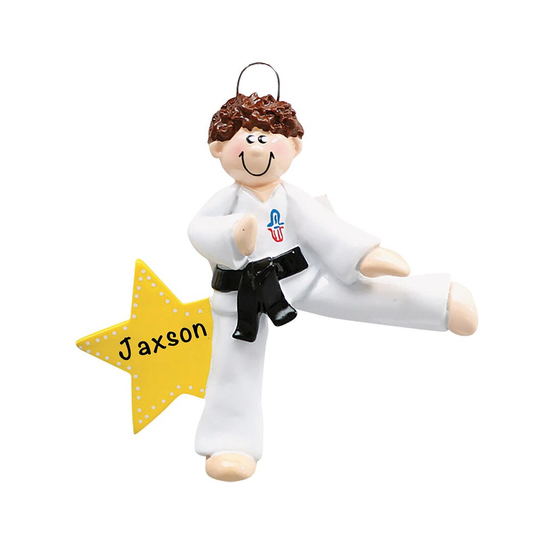 Karate Guy Ornament Personalised Martial Arts Ornament Etsy