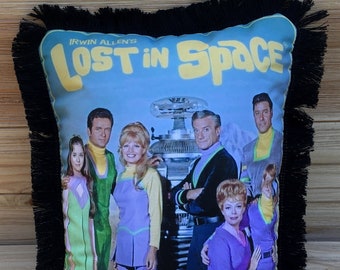Lost in Space Pillow, Handmade Classic TV Art Pillow (with Fluffy Stuffing)
