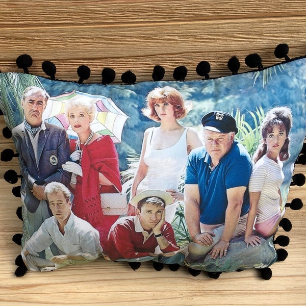 Gilligan’s Island Pillow, Handmade Classic TV Art Pillow (with Fluffy Stuffing)