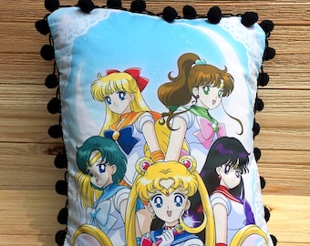 Sailor Moon Pillow, Handmade Anime Art Pillow (with Fluffy Stuffing)