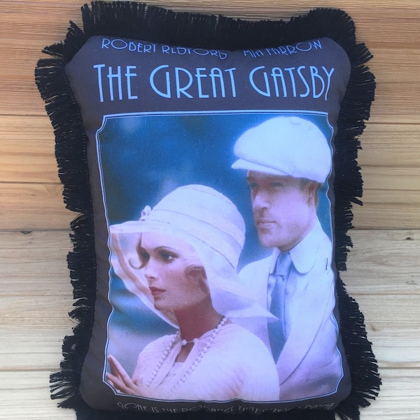 The Great Gatsby - Handgemachtes klassisches Filmkunst-Kissen (mit flauschiger Füllung) | Mia Farrow | Robert Redford