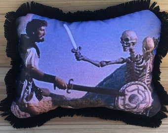 Jason and the Argonauts - Handmade Classic Movie Art Pillow (with Fluffy Stuffing), Ray Harryhausen | Classic Movies