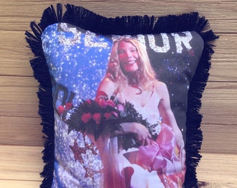 Carrie- Handmade Classic Movie Art Pillow (with Fluffy Stuffing) | Sissy Spacek