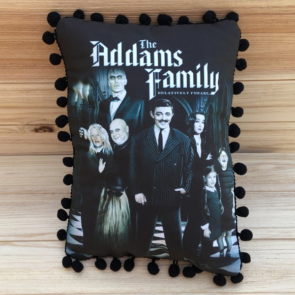 The Addams Family Pillow, Handmade Classic TV Art Pillow (with Fluffy Stuffing)