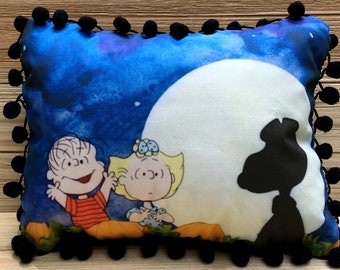 It’s the Great Pumpkin Pillow, Handmade Classic Cartoon Art Pillow (with Fluffy Stuffing)