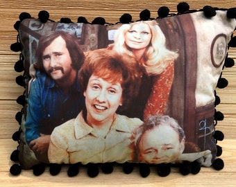 All in the Family Pillow, Handmade Classic TV Art Pillow (with Fluffy Stuffing)