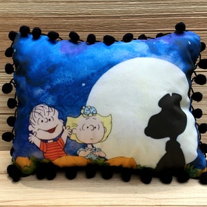 It’s the Great Pumpkin Pillow, Handmade Classic Cartoon Art Pillow (with Fluffy Stuffing)
