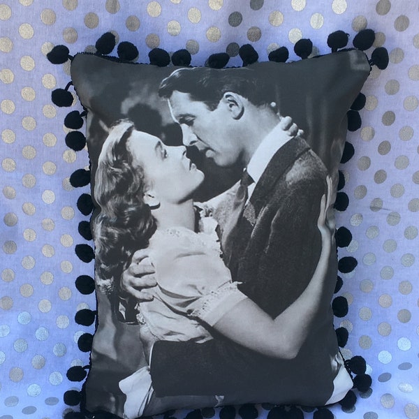 It's a Wonderful Life | Handmade Classic Movie Pillow (with Fluffy Stuffing) | James Stewart