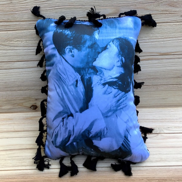 Breakfast at Tiffany’s Pillow,  Handmade Classic Movie Art Pillow (with Fluffy Stuffing), Audrey Hepburn Poster