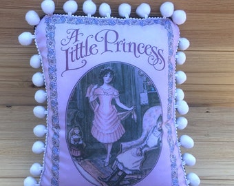 A Little Princess Pillow- Handmade Classic Children's Book Art Pillow (with Fluffy Stuffing), Tasha Tudor