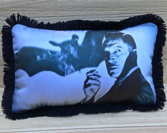 The Bat Pillow, Vincent Price, Agnes Moorehead, Handmade Classic Movie Art Pillow (with Fluffy Stuffing) | Movie Posters