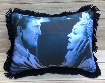 The Bad and the Beautiful Pillow, Lana Turner & Kirk Douglas, Handmade Classic Movie Art Pillow (with Fluffy Stuffing)