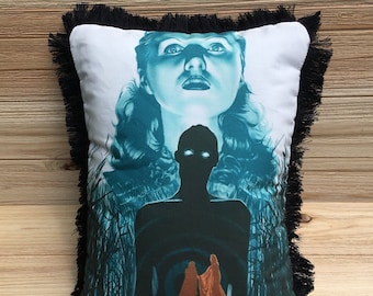 I Walked with a Zombie Pillow, James Ellison, Frances Dee, Tom Conway, Handmade Classic Movie Art Pillow (with Fluffy Stuffing)