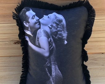 Clark Gable Pillow - Saratoga Handmade Classic Movie Art Pillow (with Fluffy Stuffing), Jean Harlow | Movie Posters