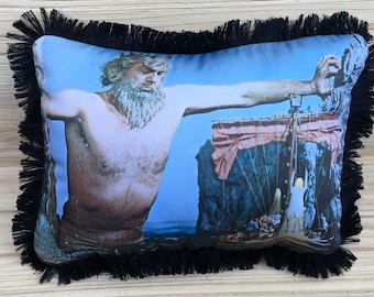 Jason and the Argonauts Pillow - Ray Harryhausen, Handmade Classic Movie Art Pillow (with Fluffy Stuffing)