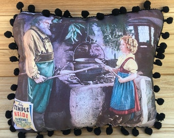 Heidi - Handmade Classic Movie Art Pillow (with Fluffy Stuffing), Shirley Temple