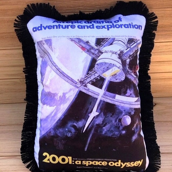 2001: A Space Odyssey- Handmade Classic Science Fiction Movie Art Pillow (with Fluffy Stuffing) | Stanley Kubrick