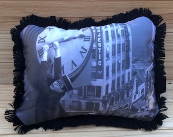 Safety Last! - Handmade Classic Movie Art Pillow (with Fluffy Stuffing), Harold Lloyd | Movie Posters